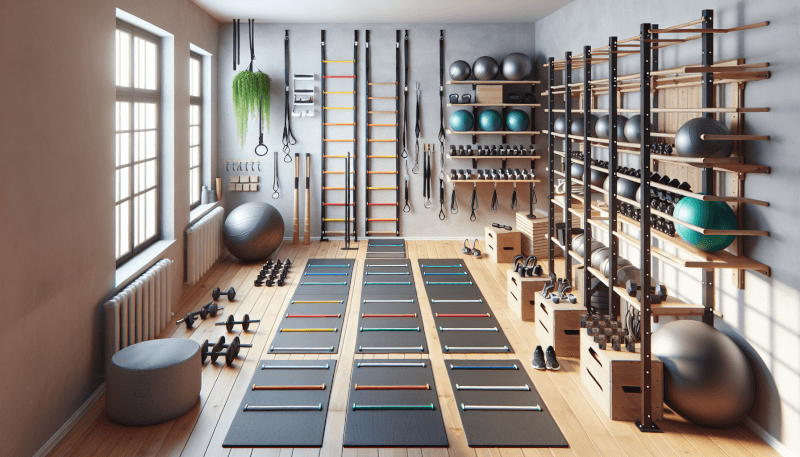 DIY Home Gym Agility Ladder Storage Ideas