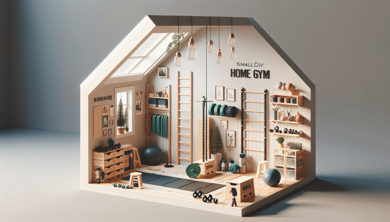 DIY Home Gym Agility Ladder Storage Ideas