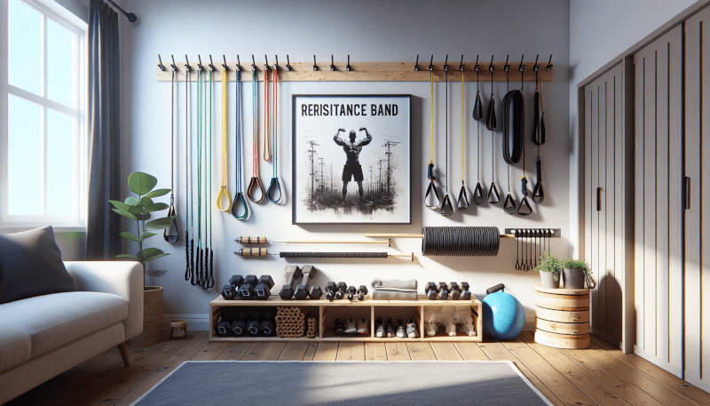 DIY Home Gym Resistance Band Storage Ideas