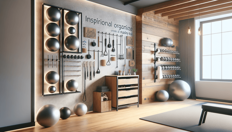 diy home gym stability ball storage solutions 4