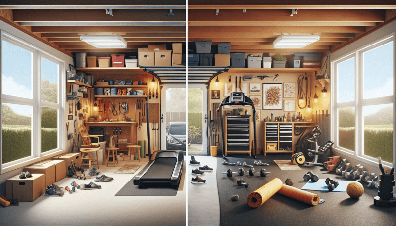 creating a diy home gym workout area in your garage 1